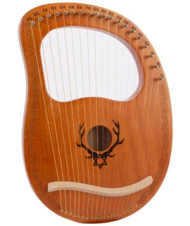 19弦 萊雅琴 lyre harp 六芒星款 