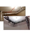 1米X1米 5CM 厚 帶背膠 水管隔音棉 波浪棉 