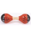 23CM 兒童木質 雙頭大沙錘 maraca