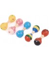 23CM 兒童木質 雙頭大沙錘 maraca
