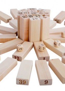 木製 層層疊 Jenga 48粒 