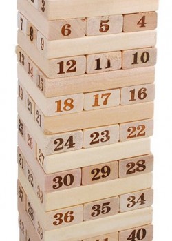 木製 層層疊 Jenga 48粒 
