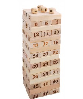 木製 層層疊 Jenga 48粒 