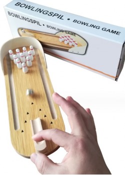 迷你 木製保齡球 桌遊 