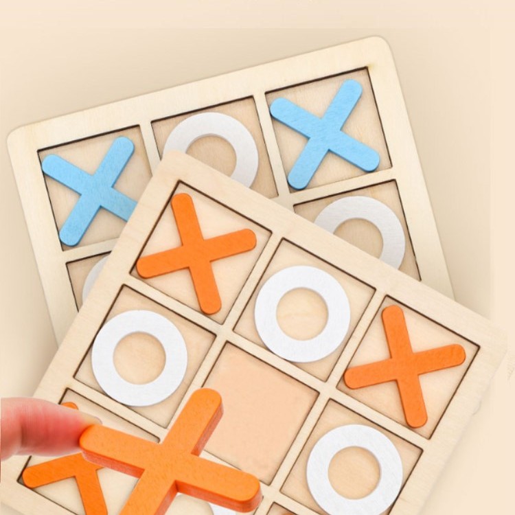 兒童木製 XO三連 井字棋 木製井字過三關