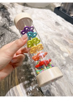 19CM 大木質款塑膠 雨聲沙筒 maraca(單個裝)