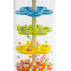 19CM 大木質款塑膠 雨聲沙筒 maraca(單個裝)