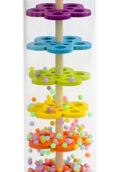 19CM 大木質款塑膠 雨聲沙筒 maraca(單個裝)