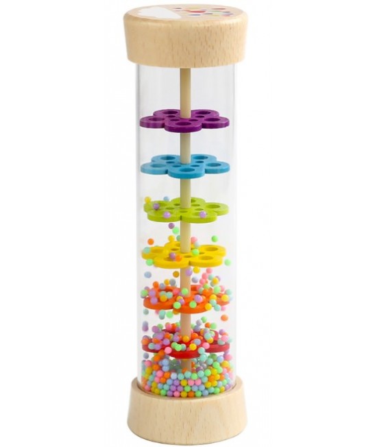 19CM 大木質款塑膠 雨聲沙筒 maraca(單個裝)