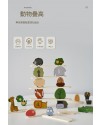 兒童 木製 動物平衡積木 動物疊疊高