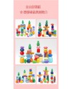 兒童 彩色疊石 疊疊高 38顆櫸木 漸變多彩石 兒童 彩色疊石 疊疊高 38顆櫸木 漸變多彩石
