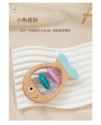 兒童木製 彩色手搖鈴 櫸木手搖鈴 (套裝)