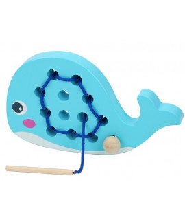 兒童 木製 鯨魚 穿線板 穿線遊戲 兒童 木製 鯨魚 穿線板 穿線遊戲