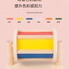 兒童 彩虹木製 紡織鼓