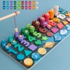 兒童 多功能釣魚 對數板 數字宇宙星球 配對積木