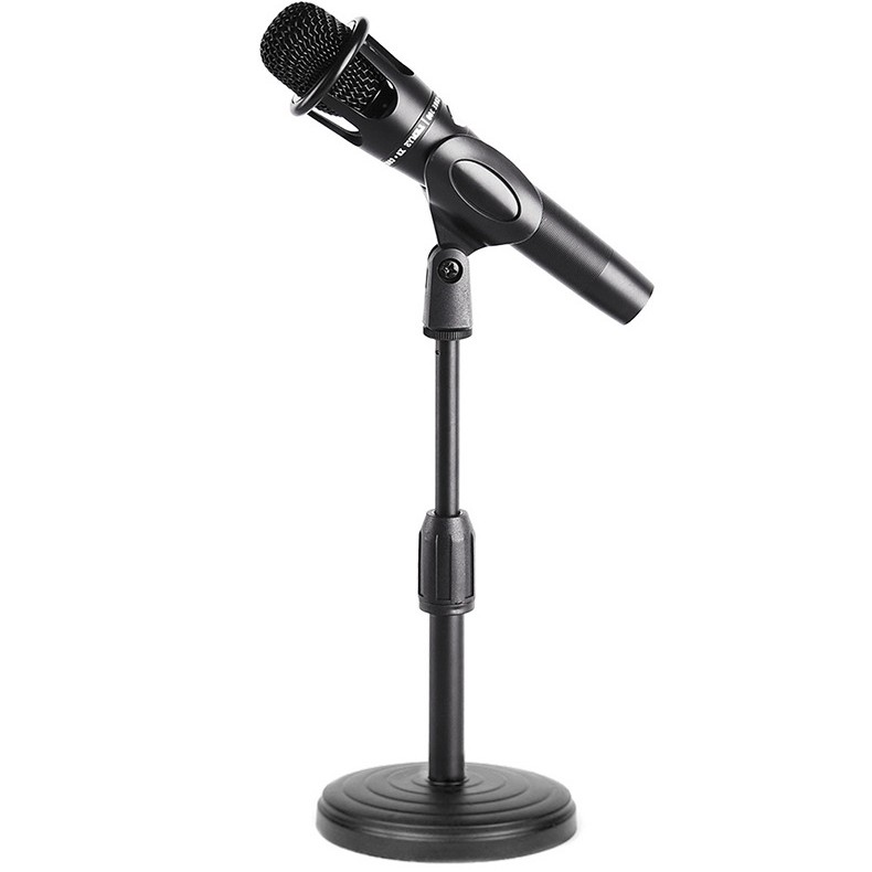 座檯桌式 伸縮升降 咪架 MIC STAND 話筒架 U型咪夾款 塑膠底座款