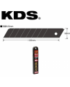 日本 KDS 京都牌L刃銳黑刃黑身大界刀身-大刀18mm(黑色)-LB10BH(10PCS)美工刀替換刀片