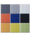 9MM厚 倒角高密度款 格仔款 60CMX60CM 帶背膠 聚酯纖維吸音板