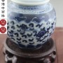 手繪海浪青花瓷花瓶