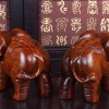 花梨木大象 木雕擺件一對