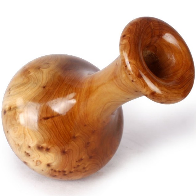 杉木實木雕刻花瓶 (小號)