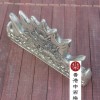 銅鍍銀 精雕雙面單龍筆架