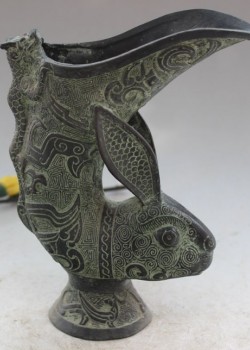 青銅 兔酒杯