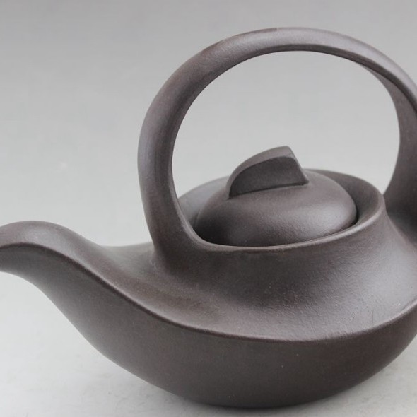 宜興全手工 紫砂提梁茶壺