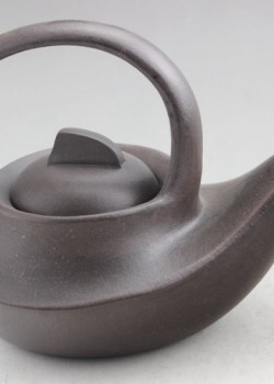 宜興全手工 紫砂提梁茶壺