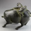 青銅器 牧牛童子銅牛