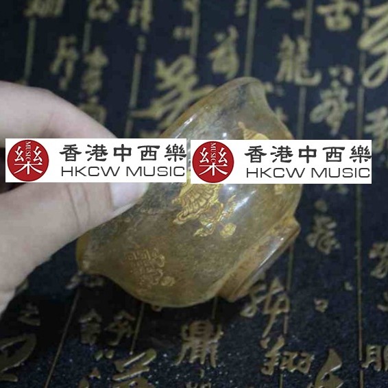 水晶透明八圖碗