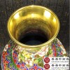 景泰藍花絲銀藍15寸花瓶