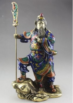 景泰藍關公像
