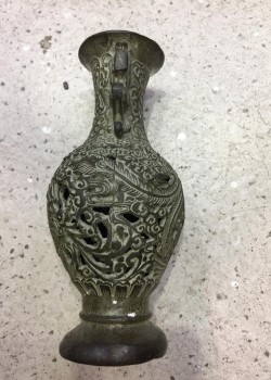  青銅 銅龍壺