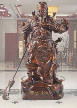樹脂 關公像擺件