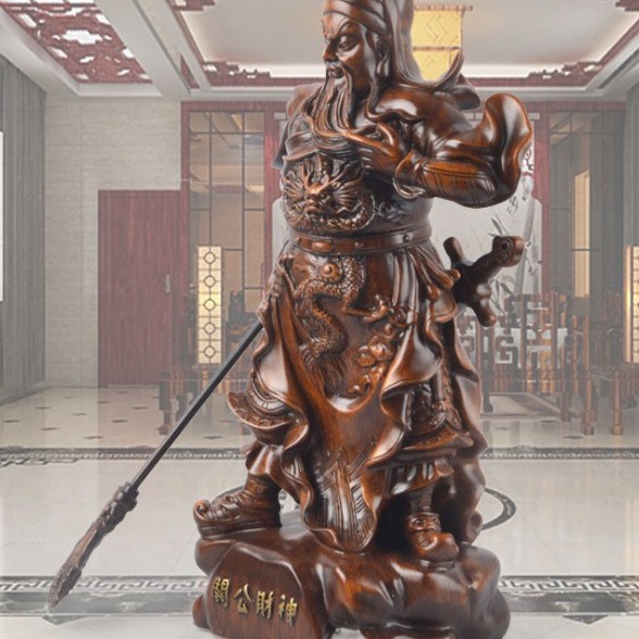 樹脂 關公像擺件