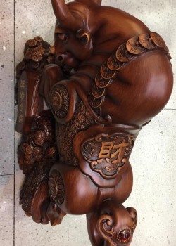 樹脂 牛擺件