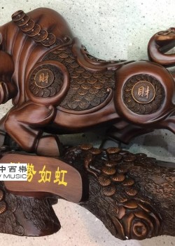 樹脂 牛擺件