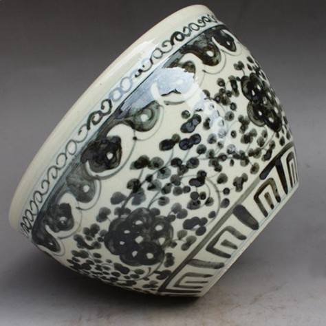 青花瓷 魚藻紋缸響水缸
