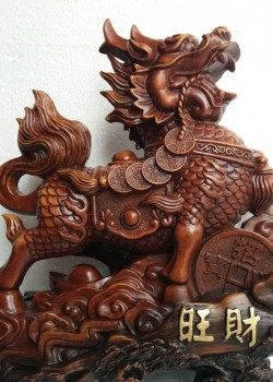 樹脂 麒麟擺件