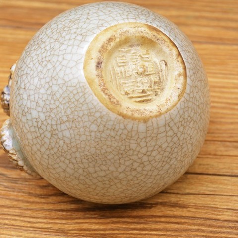 純手工 開片望子成龍罐