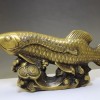黃銅招財進寶 魚擺件