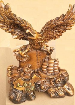 樹脂 鷹擺件