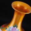 水晶釉黃色賞瓶