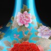 水晶釉藍色賞瓶