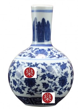青花瓷 仿古小花瓶