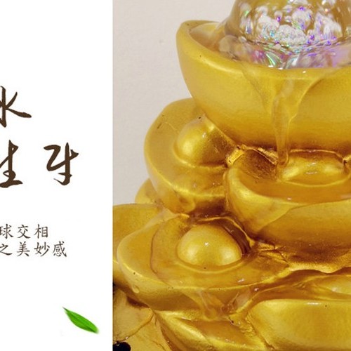 流水擺件 招財樹