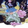 釉藍色 玉蘭花 大花瓶