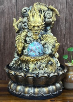 流水擺件 16088 龍擺件