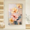 奶油風 花卉 晶瓷面掛畫 裝飾掛畫連鋁畫框 80X120CM